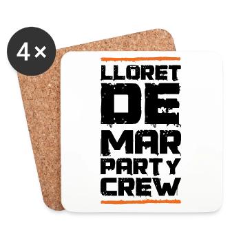 Lloret De Mar Party Crew - Untersetzer (4er-Set) - Weiß - Vorne