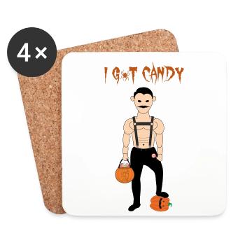 Happy Halloween - Coasters (set of 4) - white - Front