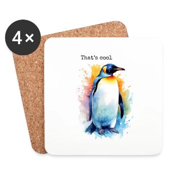 That's cool - Coasters (set of 4) - white - Front