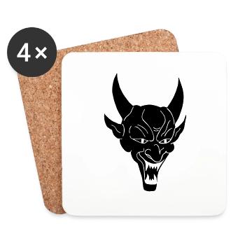 Devil - Untersetzer (4er-Set) - Weiß - Vorne