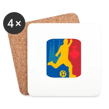 Barcelona - Untersetzer (4er-Set) - Weiß - Vorne
