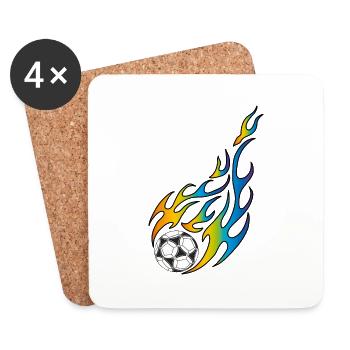 Foot - Dessous de verre (lot de 4) - blanc - Devant