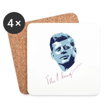 JFK - Untersetzer (4er-Set) - Weiß - Vorne