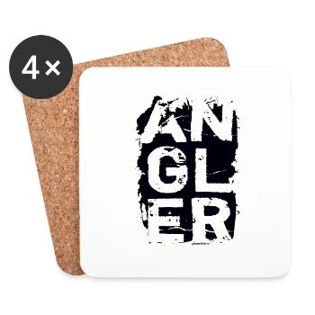 Angler - Untersetzer (4er-Set) - Weiß - Vorne