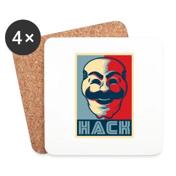HACK - Dessous de verre (lot de 4) - blanc - Devant