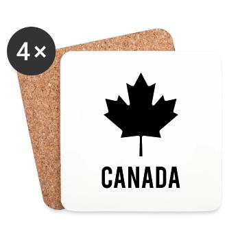 Canada Flag - Untersetzer (4er-Set) - Weiß - Vorne