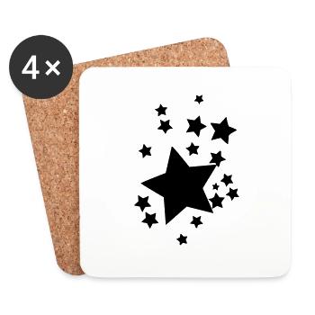 star - Untersetzer (4er-Set) - Weiß - Vorne