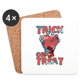 Trick or Treat - Coasters (set of 4) - white - Front