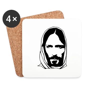 Jesus - Dessous de verre (lot de 4) - blanc - Devant