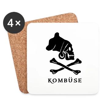 ~ Kombüse ~ - Untersetzer (4er-Set) - Weiß - Vorne
