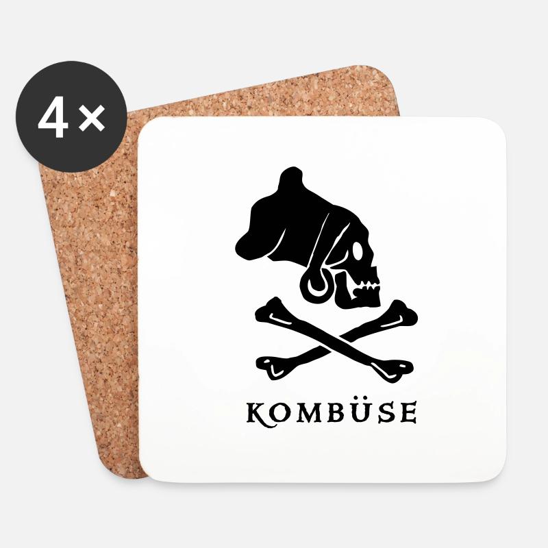 ~ Caboose ~ - Coasters (set of 4) - white