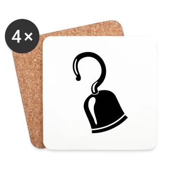 Pirate Hook for Hobby Pirates - Coasters (set of 4) - white - Front