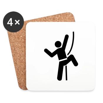 Rock Climbing - Coasters (set of 4) - white - Front