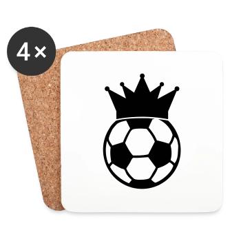 fussball_krone_f1 - Dessous de verre (lot de 4) - blanc - Devant