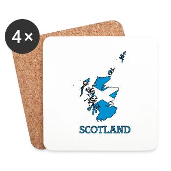 scotland - Coasters (set of 4) - white - Front