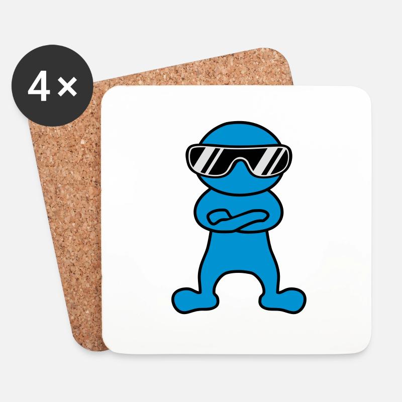 Cool - Untersetzer (4er-Set) - Weiß
