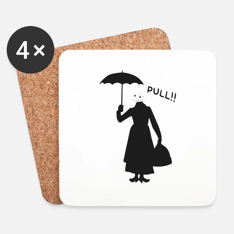 mary poppins - Untersetzer (4er-Set) - Weiß