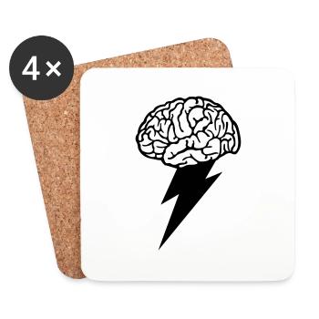 Brainstorm - Dessous de verre (lot de 4) - blanc - Devant