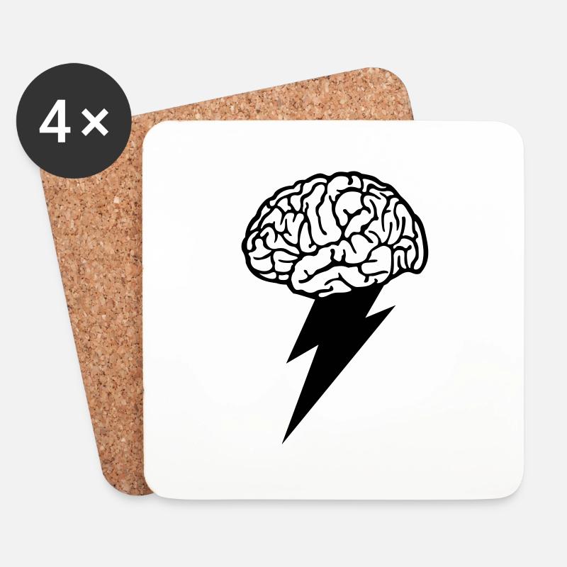 Brainstorm - Coasters (set of 4) - white