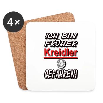 I used to drive Kreidler! - Coasters (set of 4) - white - Front