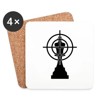 chess killing spree - Coasters (set of 4) - white - Front