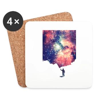 Painting the universe - Handycase - Untersetzer (4er-Set) - Weiß - Vorne