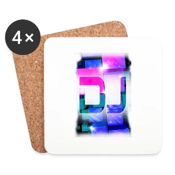 DJ by Florian VIRIOT - Dessous de verre (lot de 4) - blanc - Devant