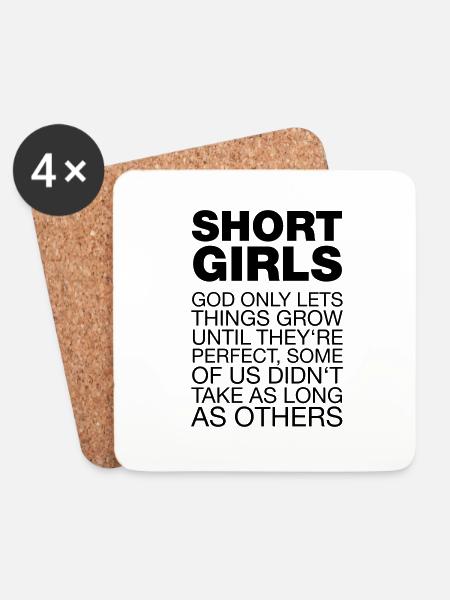 Short Girls - Untersetzer (4er-Set) - Weiß
