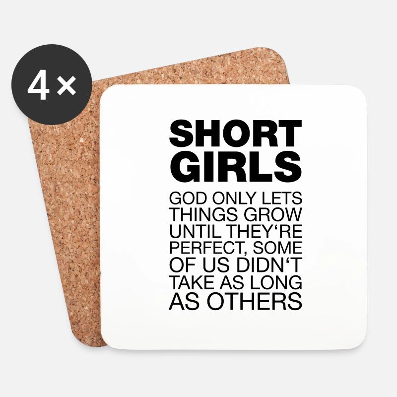 Short Girls - Untersetzer (4er-Set) - Weiß