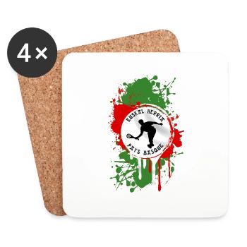 basque sport and tradition 07 - Dessous de verre (lot de 4) - blanc - Devant