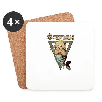 catfish king - Coasters (set of 4) - white - Front