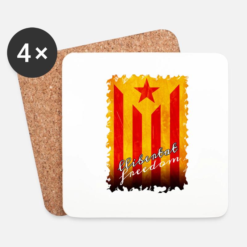 Catalunya - Untersetzer (4er-Set) - Weiß