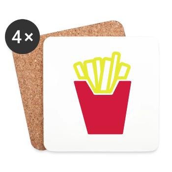 pommes - Untersetzer (4er-Set) - Weiß - Vorne
