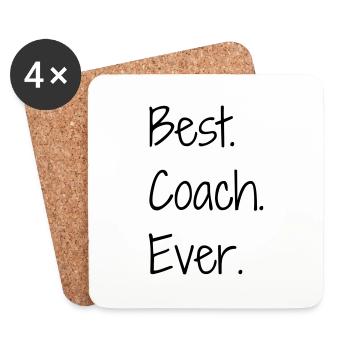 Coach Coaching Trainer Sport Entraineur Team - Coasters (set of 4) - white - Front