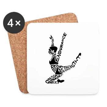 gym - Coasters (set of 4) - white - Front