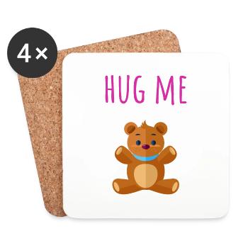 Hug Me! - Coasters (set of 4) - white - Front