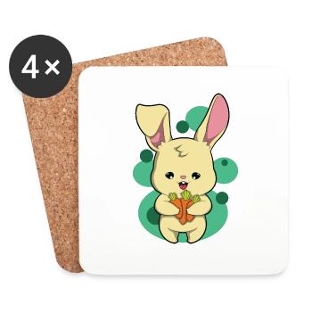 Hase - Coasters (set of 4) - white - Front