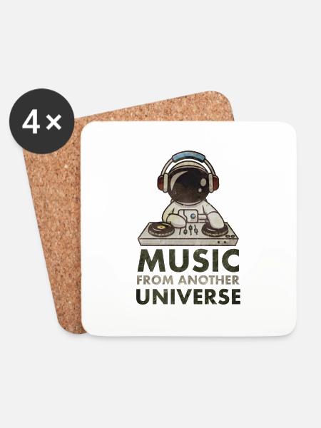 Universe DJ - Music from another Universe - Untersetzer (4er-Set) - Weiß