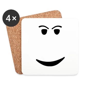 ROBLOX CHILL FACE - Dessous de verre (lot de 4) - blanc - Devant