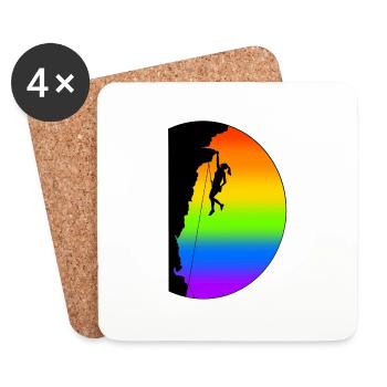 Climb on (She, LBGT) - Untersetzer (4er-Set) - Weiß - Vorne