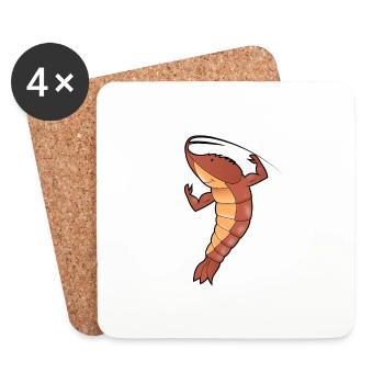 Shrimp - Untersetzer (4er-Set) - Weiß - Vorne