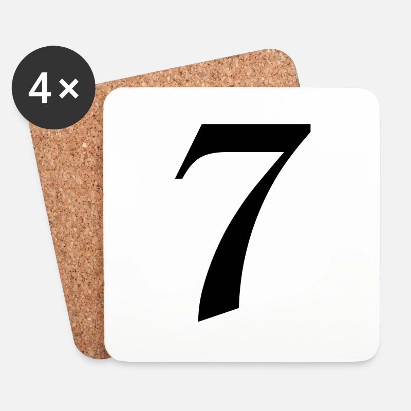 7 - Untersetzer (4er-Set) - Weiß