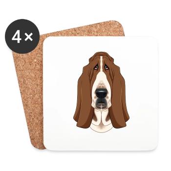 Basset Hound Lover I Dog Lover I Basset Hound - Untersetzer (4er-Set) - Weiß - Vorne