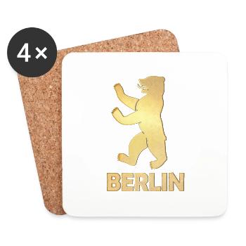 berlin gold - Untersetzer (4er-Set) - Weiß - Vorne
