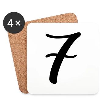 7 - Coasters (set of 4) - white - Front