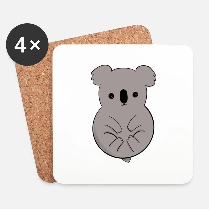 Entzückender Koala - Untersetzer (4er-Set) - Weiß