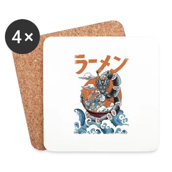Die großen Ramen! - Untersetzer (4er-Set) - Weiß - Vorne