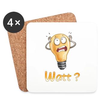 watt - Untersetzer (4er-Set) - Weiß - Vorne