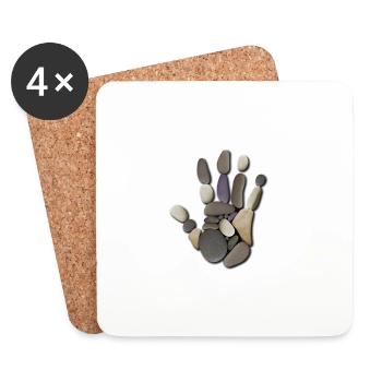 Daddy Rocks! - Coasters (set of 4) - white - Front