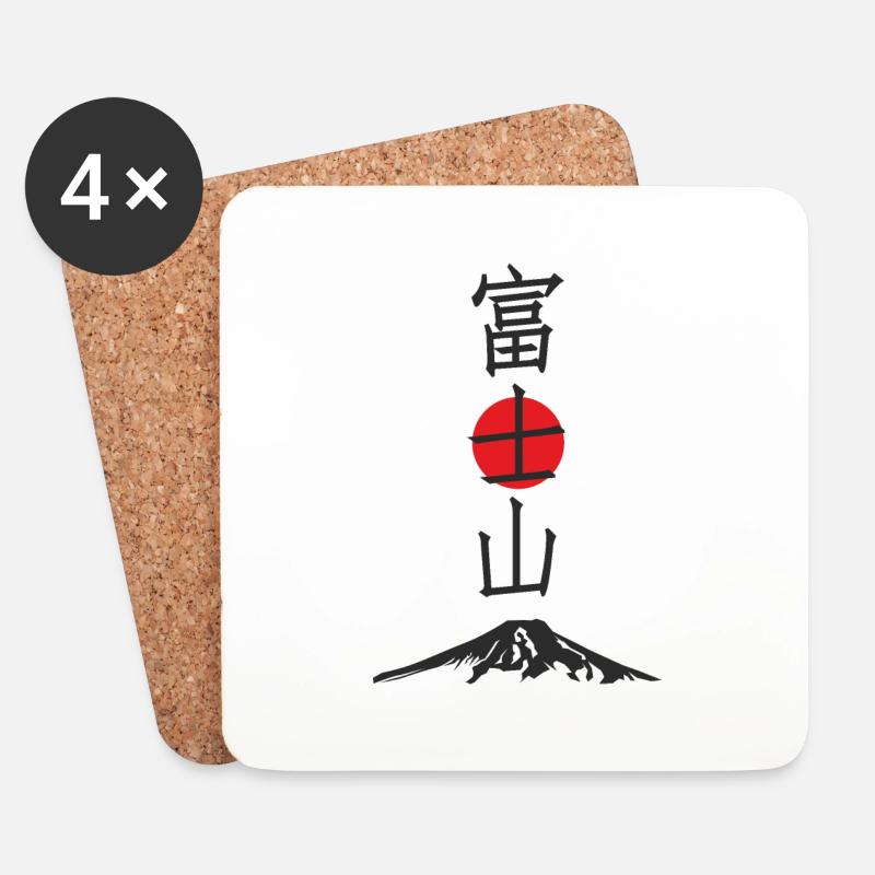 Fujisan. - Untersetzer (4er-Set) - Weiß